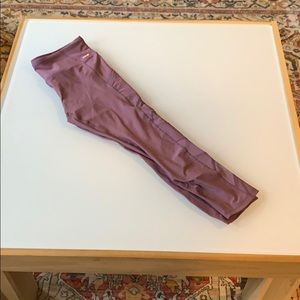 Purple Crop Leggings w/ Mesh - RBX - XL